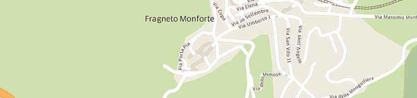 Mappa della impresa municipio a FRAGNETO MONFORTE