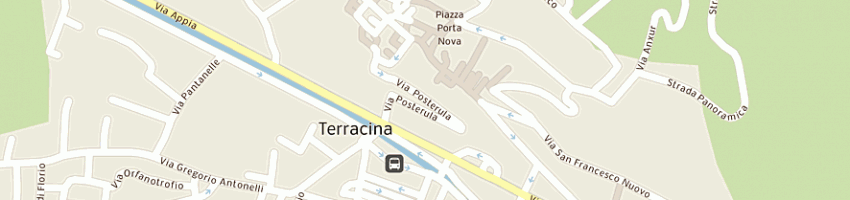 Mappa della impresa pizzeria posterula a TERRACINA