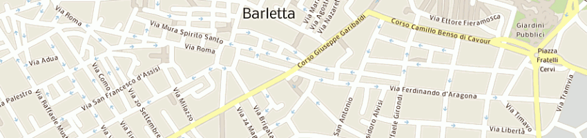 Mappa della impresa piccolo angela a BARLETTA