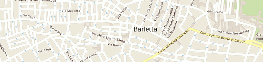 Mappa della impresa agenzia immobiliare amica di cascella daniela a BARLETTA