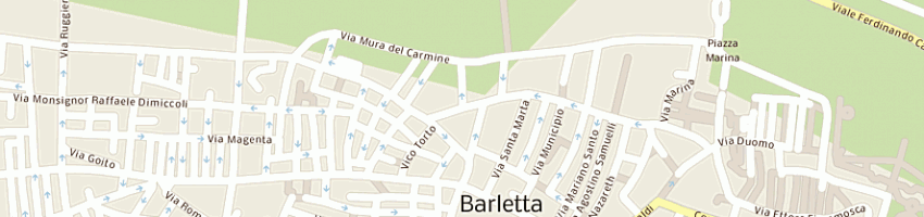 Mappa della impresa albergo pensione prezioso a BARLETTA