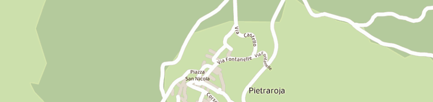 Mappa della impresa municipio a PIETRAROJA