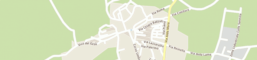 Mappa della impresa bar ristorante pizzeria al laghetto di piacquadio nicola a COLLE SANNITA