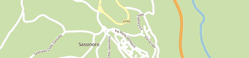 Mappa della impresa poste italiane a SASSINORO