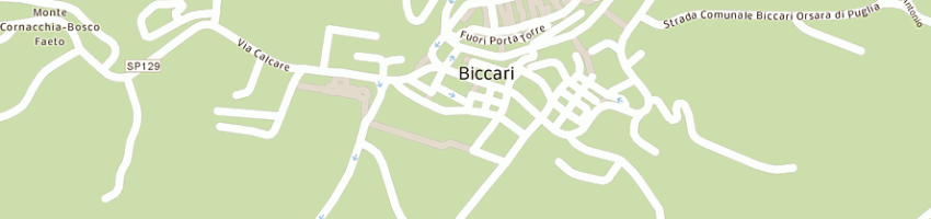 Mappa della impresa de brita giuseppe a BICCARI