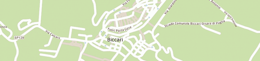 Mappa della impresa regione puglia ispettorato ripartimentale delle foreste a BICCARI