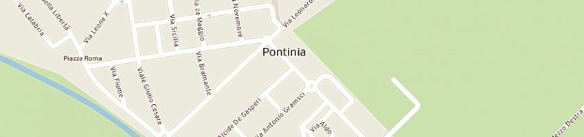 Mappa della impresa menegoni claudia a PONTINIA