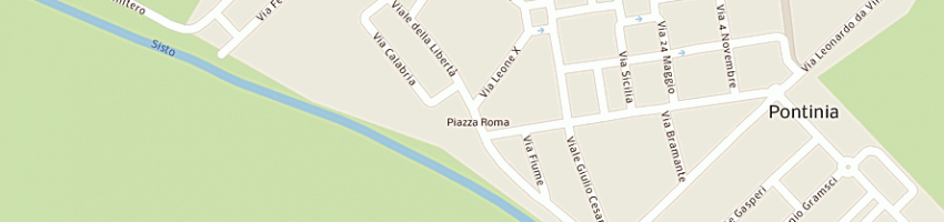 Mappa della impresa ferrarese giovanni a PONTINIA