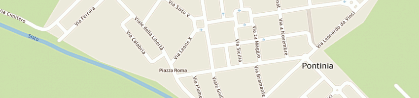 Mappa della impresa pepite e co snc a PONTINIA