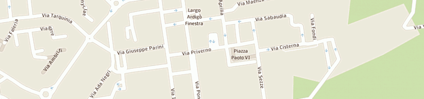 Mappa della impresa poste italiane a LATINA