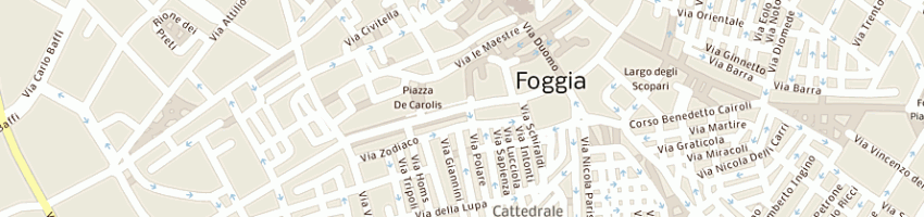 Mappa della impresa petronio giovanni a FOGGIA