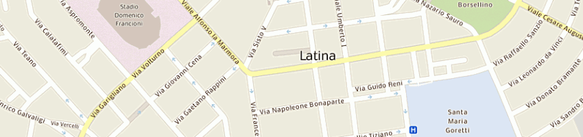 Mappa della impresa caffe' latina srl a LATINA