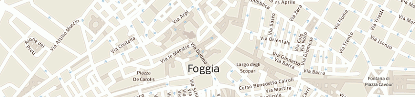 Mappa della impresa rollo antonella a FOGGIA