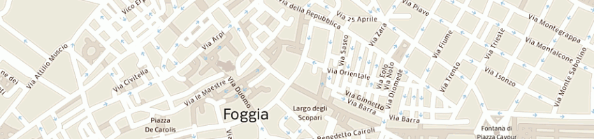 Mappa della impresa dari's di capozzi loris a FOGGIA