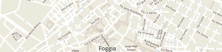 Mappa della impresa delis srl a FOGGIA