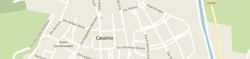 Mappa della impresa cerasi luigi a CASSINO