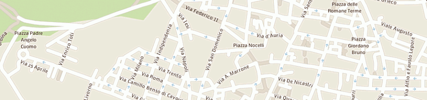 Mappa della impresa agenzia automobilistica del gaudio michele a LUCERA