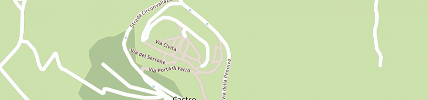 Mappa della impresa trattoria del cantu' a CASTRO