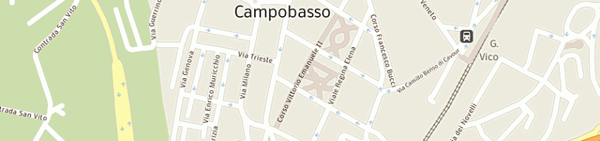 Mappa della impresa bar pasticceria gelateria del corso a CAMPOBASSO