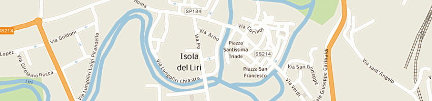 Mappa della impresa tomaselli gianni antonio a ISOLA DEL LIRI