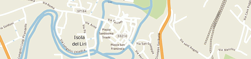 Mappa della impresa casinelli paola a ISOLA DEL LIRI
