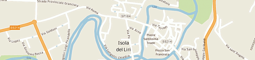 Mappa della impresa quaglieri stefania a ISOLA DEL LIRI