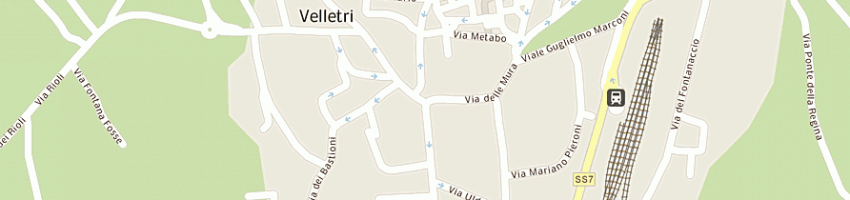 Mappa della impresa macellerie e norcinerie corsetti a VELLETRI
