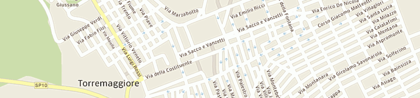 Mappa della impresa supermercato italia di de gennaro gaetano e c snc a TORREMAGGIORE