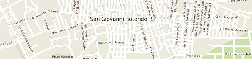 Mappa della impresa augello giovanni a SAN GIOVANNI ROTONDO