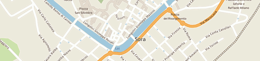 Mappa della impresa donarelli dr sandro a SORA