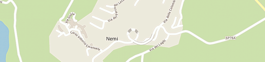 Mappa della impresa ristorante la panoramica di corsi luciano a NEMI