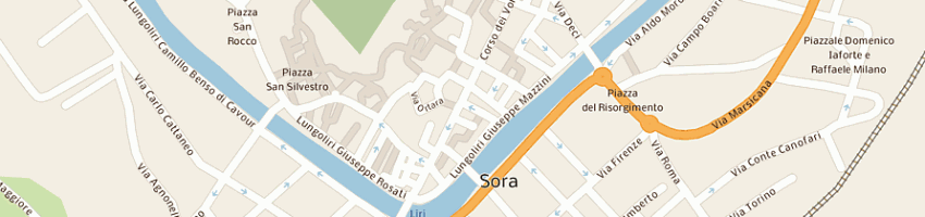 Mappa della impresa bar la posta a SORA