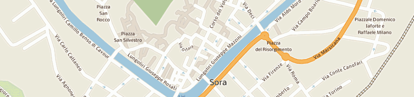Mappa della impresa poste italiane spa a SORA