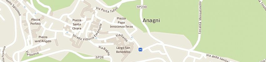 Mappa della impresa vescovado di anagni a ANAGNI