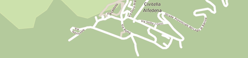 Mappa della impresa ministero agricoltura e foreste a CIVITELLA ALFEDENA