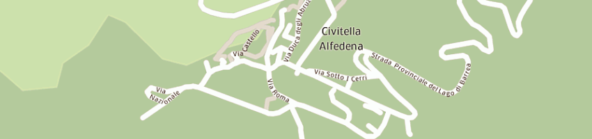 Mappa della impresa societa' di servizi ecologia e turismo la betulla - snc di visci mario e c a CIVITELLA ALFEDENA