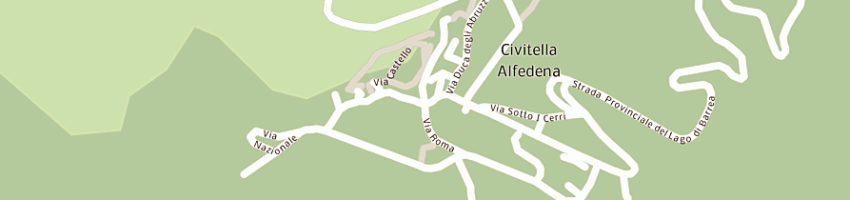 Mappa della impresa di giulio alfredo a ALFEDENA