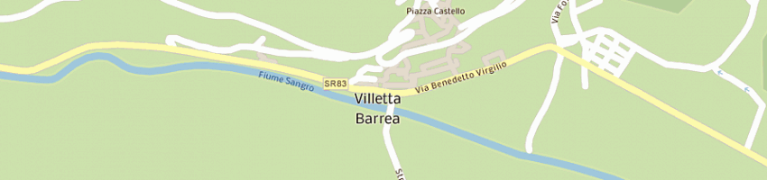 Mappa della impresa pizzeria rosticceria la lanterna a VILLETTA BARREA