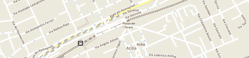 Mappa della impresa rosati luciano a ROMA