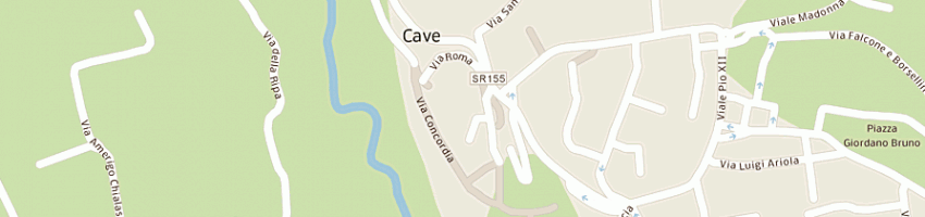 Mappa della impresa comune di cave a CAVE