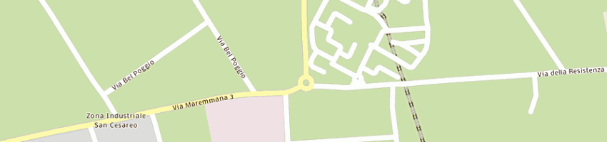 Mappa della impresa pama roma snc di parsi di landrone alberto e cherubini bianca a SAN CESAREO