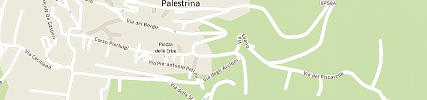 Mappa della impresa diocesi di palestrina a PALESTRINA
