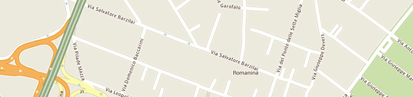 Mappa della impresa vetreria bm srl a ROMA