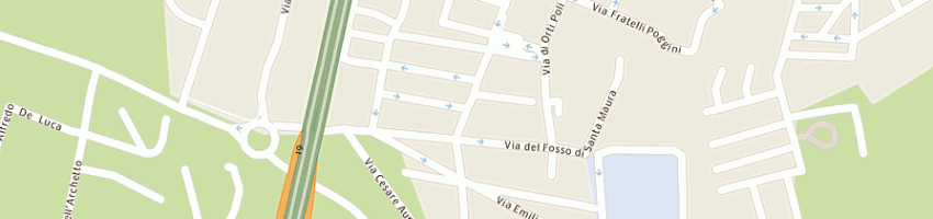 Mappa della impresa coret srl a ROMA