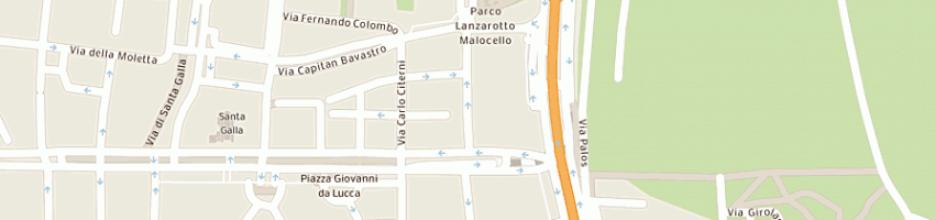 Mappa della impresa flos line srl a ROMA