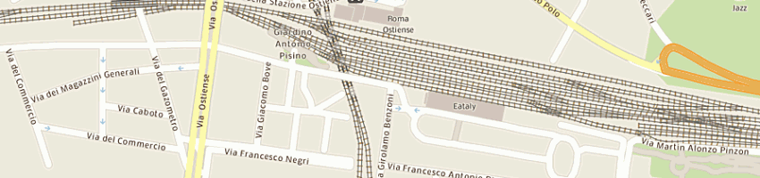 Mappa della impresa vetri e infissi di manzone giuseppe a ROMA