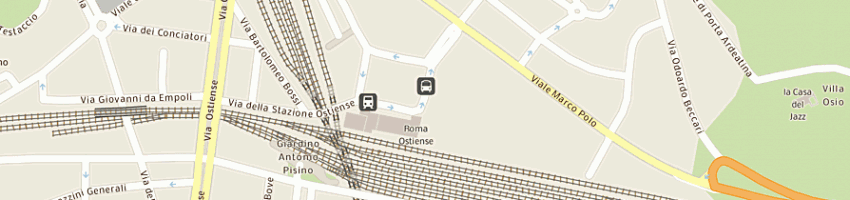 Mappa della impresa polisportiva autofilotranvieri di roma a ROMA
