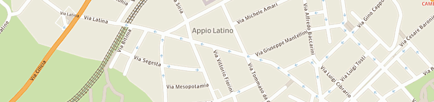 Mappa della impresa centro autoradio latino srl a ROMA