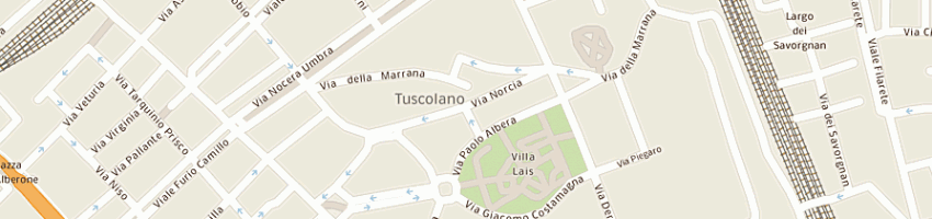 Mappa della impresa ambulatorio veterinario tuscolano srl a ROMA