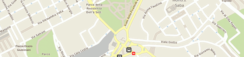 Mappa della impresa urbani natale a ROMA